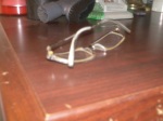 My old glasses from face down.