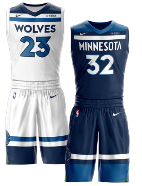 Minnesota Timberwolves uniforms 